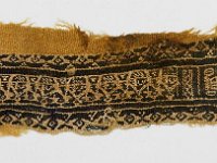 MA 355  MA 355, Kairo, koptisch, Zierstreifen, Wolle, Leinen, H 7,0 cm, B 22,6 cm